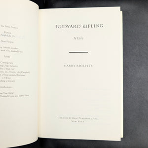Rudyard Kipling: A Life by Harry Ricketts (First Carroll & Graf Edition), 2000. 📜🦁🇬🇧