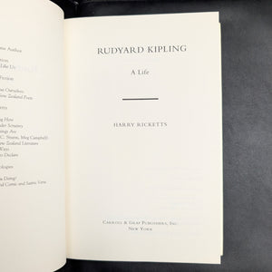 Rudyard Kipling: A Life by Harry Ricketts (First Carroll & Graf Edition), 2000. 📜🦁🇬🇧