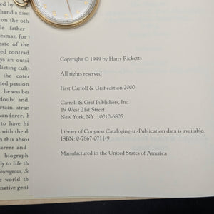 Rudyard Kipling: A Life by Harry Ricketts (First Carroll & Graf Edition), 2000. 📜🦁🇬🇧