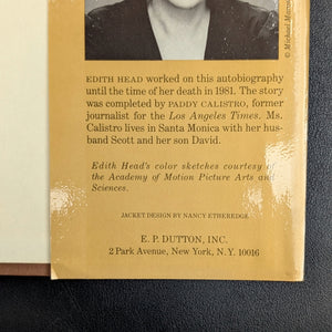Edith Head’s Hollywood, by Edith Head & Paddy Calistro, (RARE, First Edition), 1983 🎬⭐✒️