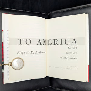 To America, by Stephen E. Ambrose, (First Edition), 2002 🇺🇸📜✍️
