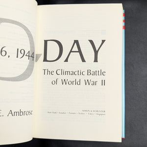 D-Day, June 6, 1944, by Stephen E. Ambrose, (First Edition), 1994 📜🇺🇸⚔️