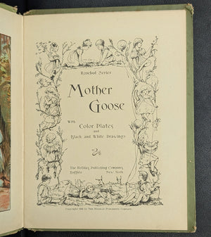 Mother Goose, (RARE, Rosebud Series, Illustrated), 1906 👶📜🏡