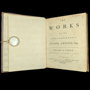 Obras del Muy Honorable Joseph Addison, Esq. | Londres, 1721