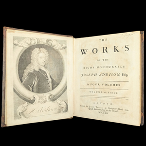 Obras del Muy Honorable Joseph Addison, Esq. | Londres, 1721