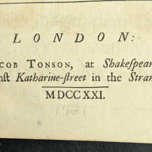 Obras del Muy Honorable Joseph Addison, Esq. | Londres, 1721