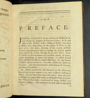 Obras del Muy Honorable Joseph Addison, Esq. | Londres, 1721