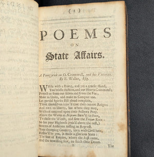 Poems on Affairs of State by Andrew Marvell, et al. (Extremely Rare First Edition), 1697 📜🇬🇧👑