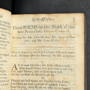 Poems on Affairs of State by Andrew Marvell, et al. (Extremely Rare First Edition), 1697 📜🇬🇧👑