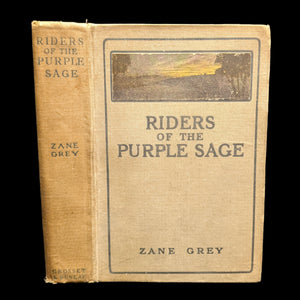 Riders Of The Purple Sage by Zane Grey (Grosset & Dunlap 1912 Printing) - Illustrated Cowboy Classic 🤠🌄🐎