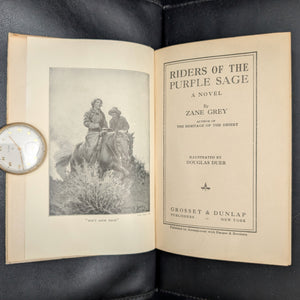 Riders Of The Purple Sage by Zane Grey (Grosset & Dunlap 1912 Printing) - Illustrated Cowboy Classic 🤠🌄🐎