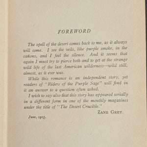 The Rainbow Trail, A Romance by Zane Grey (1915 Harper & Brothers Printing) - Sequestered Western Classic 🌈🐎🇺🇸