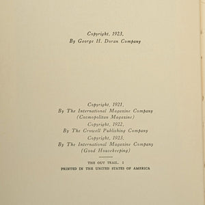 The Out Trail by Mary Roberts Rinehart (1923 First Edition) - Americana Travel Memoir 🏕️🏔️✍️
