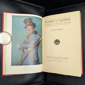 Footlights and Spotlights: Recollections of My Life on the Stage by Otis Skinner (1924 First Edition) - Signed by Two Owners 🎭📜🖋️