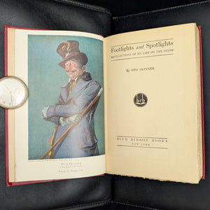 Footlights and Spotlights: Recollections of My Life on the Stage by Otis Skinner (1924 First Edition) - Signed by Two Owners 🎭📜🖋️