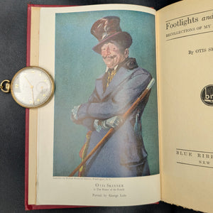Footlights and Spotlights: Recollections of My Life on the Stage by Otis Skinner (1924 First Edition) - Signed by Two Owners 🎭📜🖋️