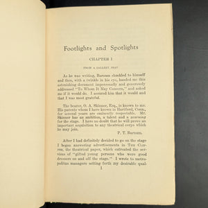 Footlights and Spotlights: Recollections of My Life on the Stage by Otis Skinner (1924 First Edition) - Signed by Two Owners 🎭📜🖋️