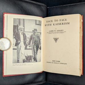 Face To Face With Kaiserism by James W. Gerard (1918 First Edition) - World War I Propaganda 🚨🇩🇪⚔️
