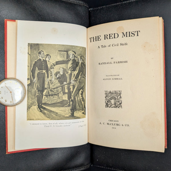 The Red Mist, A Tale of Civil Strife by Randall Parrish (1914 First Edition) - Signed Christmas Gift 🎄⚔️🇺🇸