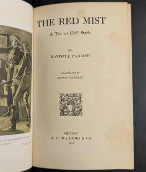 The Red Mist, A Tale of Civil Strife by Randall Parrish (1914 First Edition) - Signed Christmas Gift 🎄⚔️🇺🇸