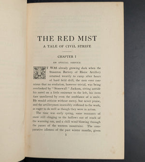 The Red Mist, A Tale of Civil Strife by Randall Parrish (1914 First Edition) - Signed Christmas Gift 🎄⚔️🇺🇸