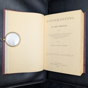 Housekeeping In Old Virginia (1965 Reprint of 1879 Classic) - Post-Civil War Southern Cookbook 📜🍽️🇺🇸