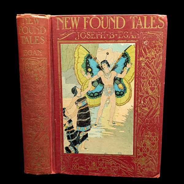 New Found Tales From Many Lands by Joseph Burke Egan (1930 First Edition) - Boston Bookseller Stamp 📚🌍🦋