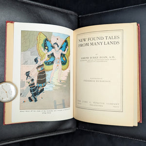 New Found Tales From Many Lands by Joseph Burke Egan (1930 First Edition) - Boston Bookseller Stamp 📚🌍🦋