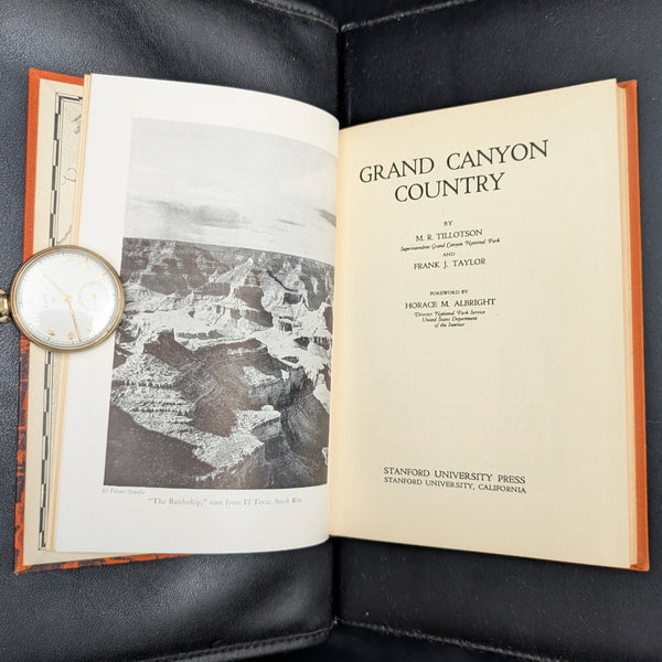 Grand Canyon Country by M. R. Tillotson & Frank J. Taylor (1944 Stanford Press Printing) - National Park Service History 🏞️📜🇺🇸