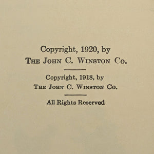 The Winston Readers Primer by Firman & Maltby (1922 Printing) - Golden Age Illustrated School Book 🦉🍎📜