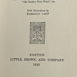 The Adventures of Unc' Billy Possum by Thornton W. Burgess (1922 Bedtime Story-Book Reprint) - Early Gift Inscription 🐾🦉📜