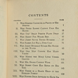 Mother West Wind “Why” Stories by Thornton W. Burgess (1915 Grosset & Dunlap Reprint) - Harrison Cady Illustrated 🦉🐇📜
