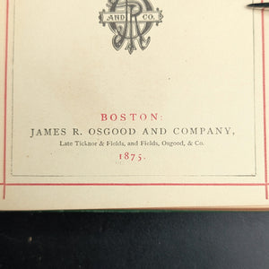 Saunterings by Charles Dudley Warner (1875 James R. Osgood Printing) - Victorian Green Decorative Binding 🌿📜🏛️