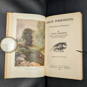 Great Possessions by David Grayson (1922 Doubleday Reprint) - Art Nouveau Decorative Binding 🏡🌾📜