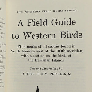 A Field Guide To Western Birds by Roger Tory Peterson (1961 Second Edition Reprint) - Audubon Society Endorsed 🐦🧭🇺🇸