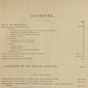 Webster's International Dictionary (1890s Printing) - Unique 19th-Century Anti-Theft Rhyme 📜🖋️🇺🇸