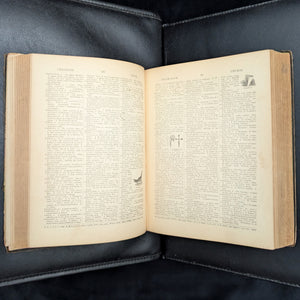 Webster's International Dictionary (1890s Printing) - Unique 19th-Century Anti-Theft Rhyme 📜🖋️🇺🇸