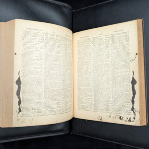 Webster's International Dictionary (1890s Printing) - Unique 19th-Century Anti-Theft Rhyme 📜🖋️🇺🇸