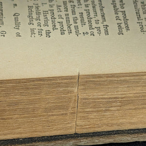 Webster's International Dictionary (1890s Printing) - Unique 19th-Century Anti-Theft Rhyme 📜🖋️🇺🇸