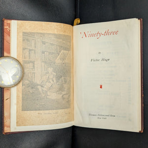 'Ninety-three' by Victor Hugo (Decorative Leather Gilt Binding), Circa 1930 📜🇫🇷⚜️