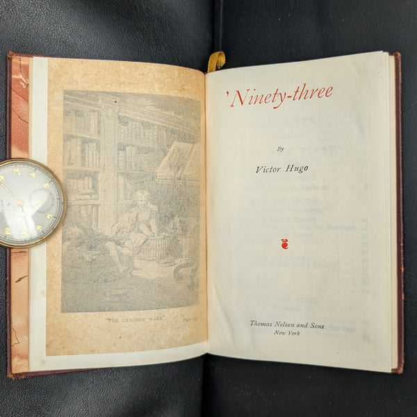 'Ninety-three' by Victor Hugo (Decorative Leather Gilt Binding), Circa 1930 📜🇫🇷⚜️