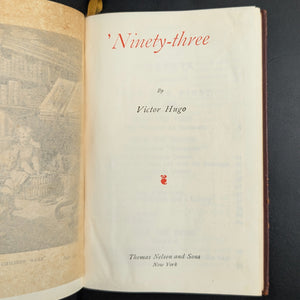 'Ninety-three' by Victor Hugo (Decorative Leather Gilt Binding), Circa 1930 📜🇫🇷⚜️