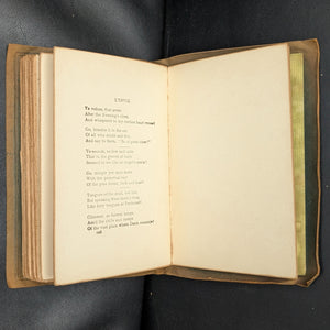 Longfellow's Poems (Art Nouveau Suede Half-Binding with Gilt Inlay), Circa 1910 ✍️🇺🇸⚜️