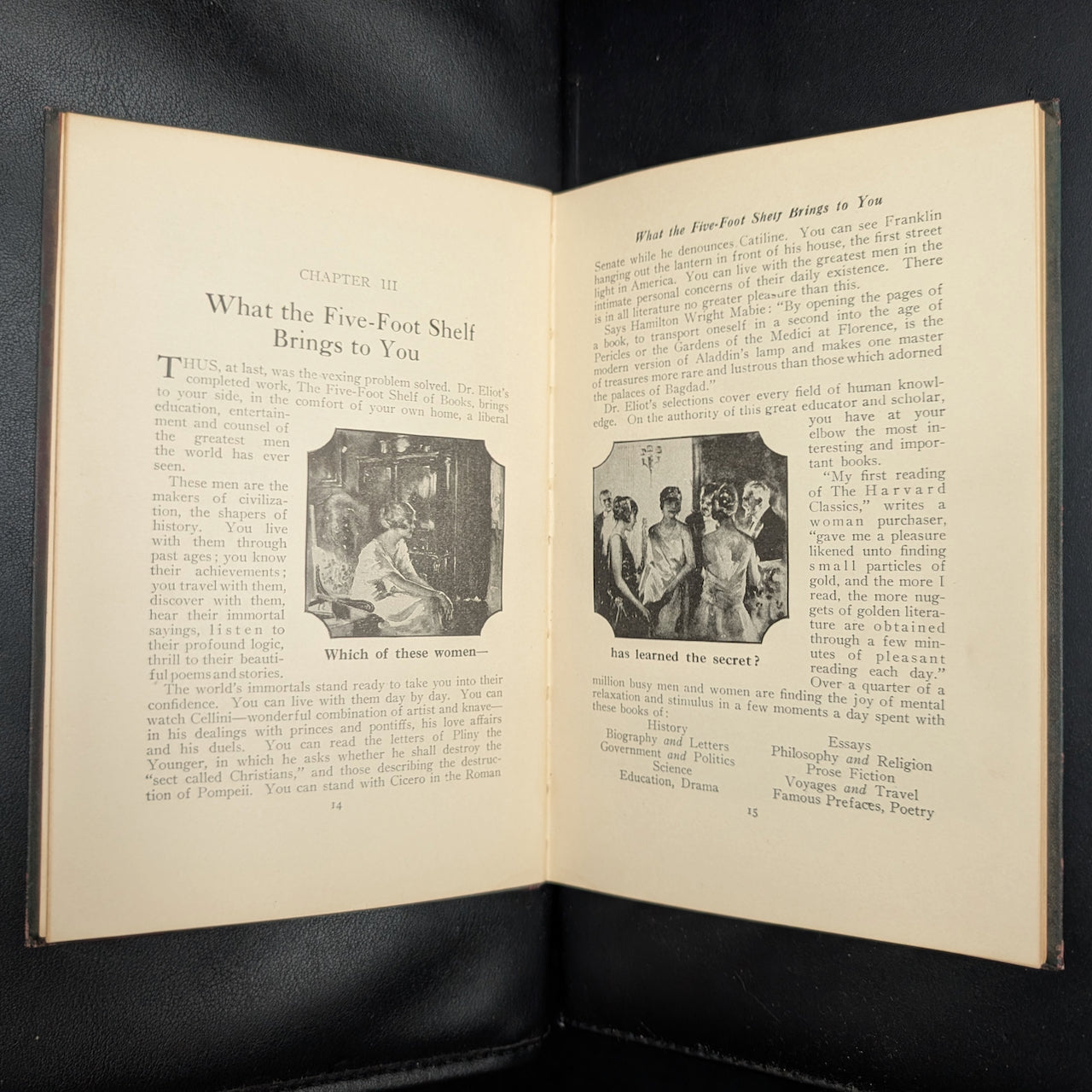 Fifteen Minutes A Day: Reading Guide by Charles W. Eliot (FIRST EDITION, Harvard Classics), 1927 📚🇺🇸⏱️