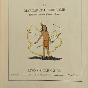 Red Feather: A Book of Indian Life and Tales by Margaret E. Morcomb (Art Deco School Primer), Circa 1930s 📚🧡🏹