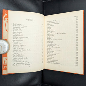Red Feather: A Book of Indian Life and Tales by Margaret E. Morcomb (Art Deco School Primer), Circa 1930s 📚🧡🏹