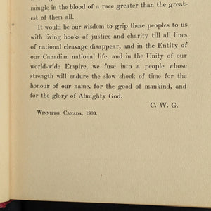 The Foreigner by Ralph Connor (FIRST EDITION), 1909 🇨🇦🇺🇸📜