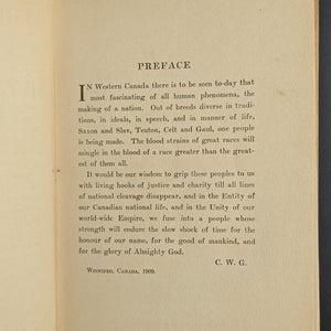 The Foreigner by Ralph Connor (FIRST EDITION), 1909 🇨🇦🇺🇸📜