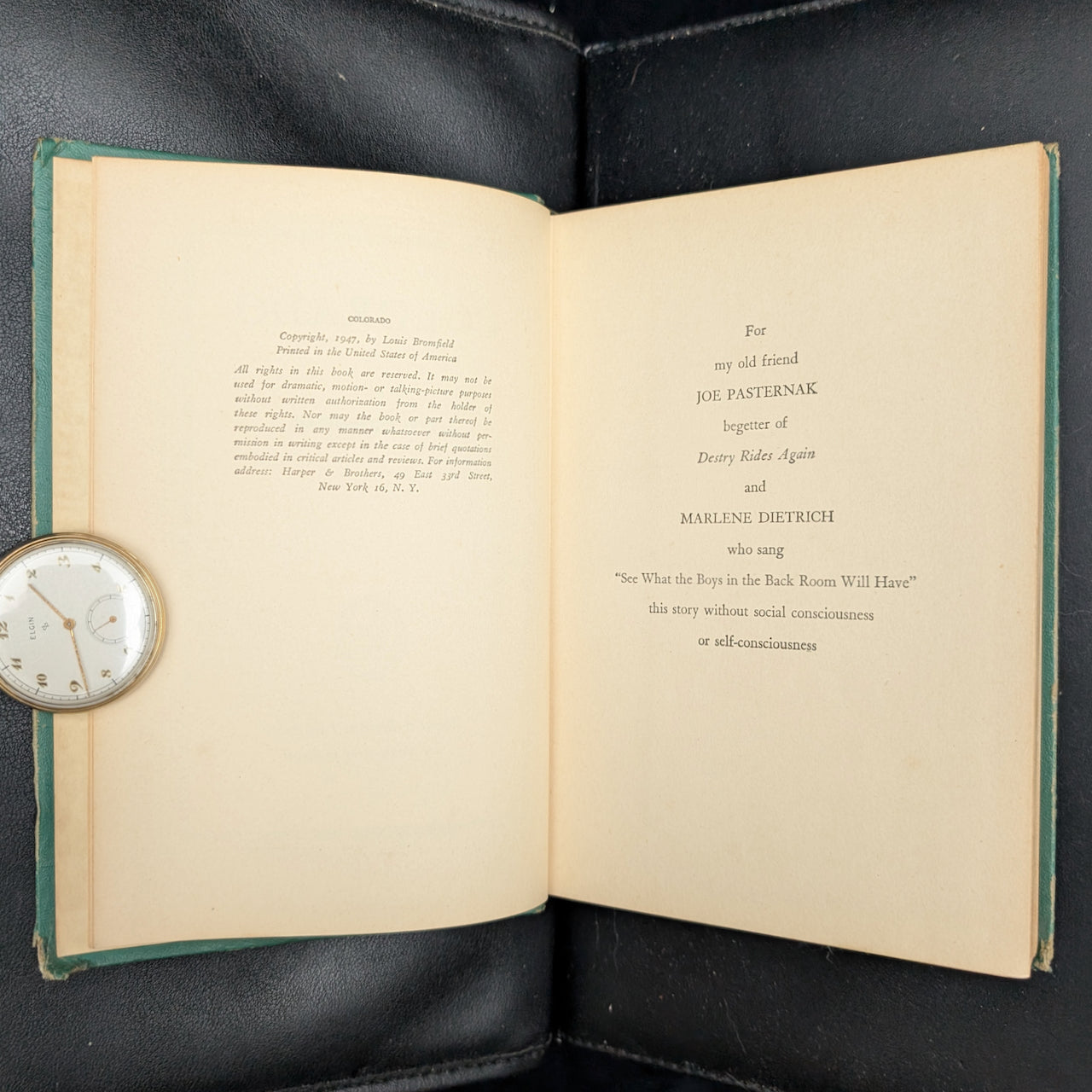 Colorado by Louis Bromfield (FIRST EDITION), 1947 🌟🎬🏔️