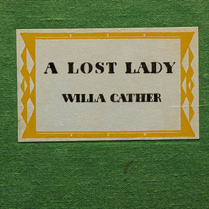 A Lost Lady by Willa Cather (Twentieth Printing), 1952 📚🇺🇸🌉